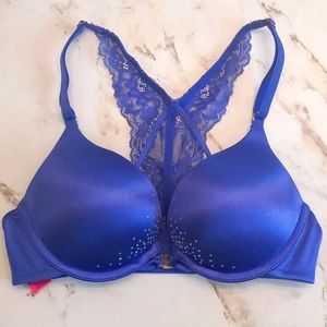 Blue Extra-Pushup Bra